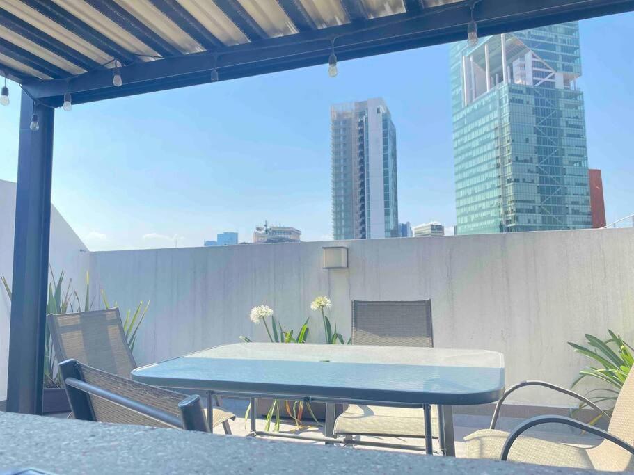 Апартаменти Downtown Depto Con Terraza Privada Мехіко Екстер'єр фото