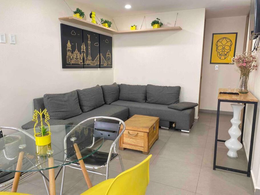 Апартаменти Downtown Depto Con Terraza Privada Мехіко Екстер'єр фото