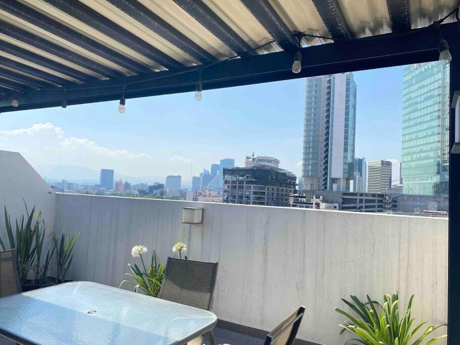 Апартаменти Downtown Depto Con Terraza Privada Мехіко Екстер'єр фото
