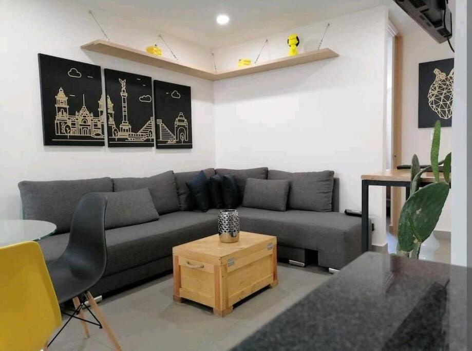 Апартаменти Downtown Depto Con Terraza Privada Мехіко Екстер'єр фото